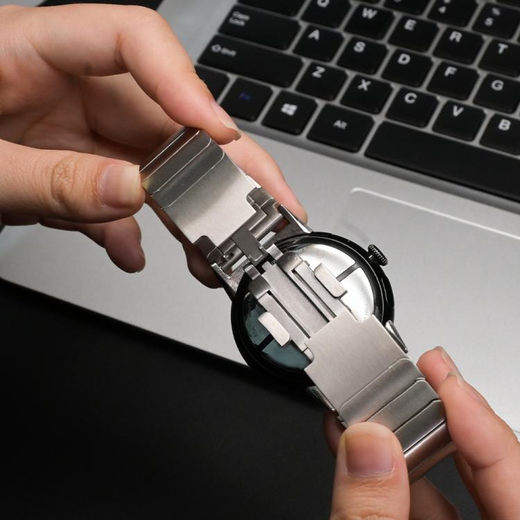 One Bead Folding Buckle Side Release Titanium Alloy Watch Band, For Google Pixel Watch 4 / 3 45mm