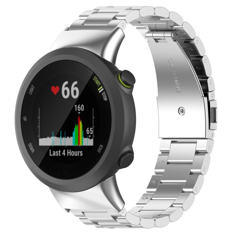 xDfind Three Beads Stainless Steel Watch Band, For Garmin Forerunner 45 / 45S / Swim 2