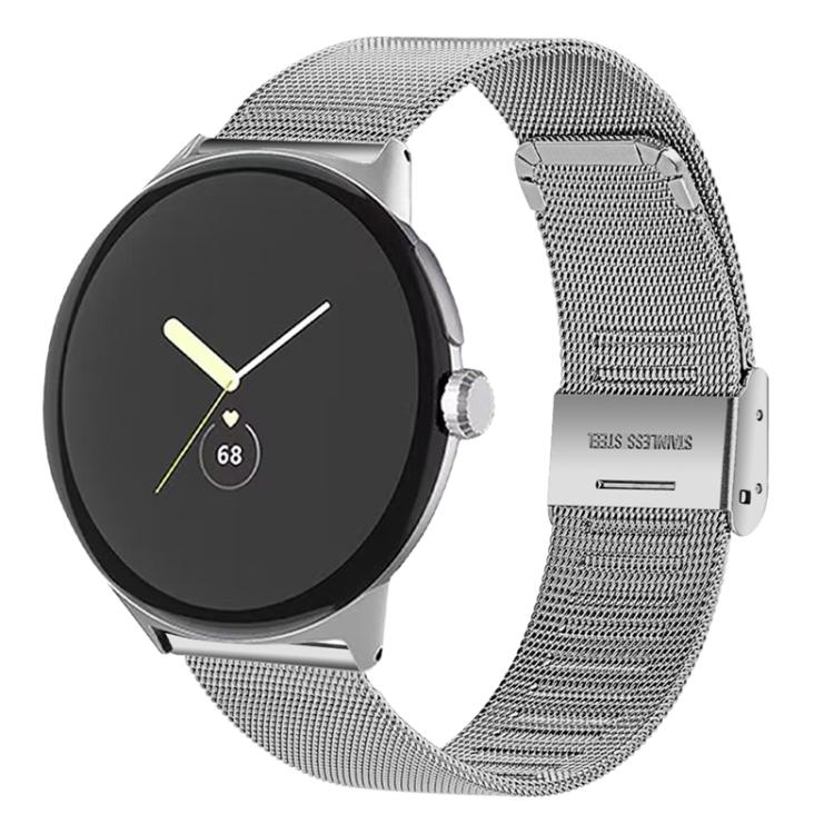 Milan Buckle Fine Mesh Metal Watch Band, For Google Pixel Watch 4 / 3 45mm