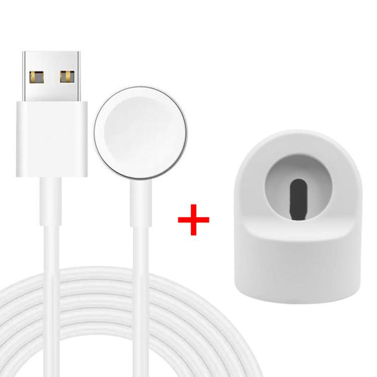 xDfind For Apple Watch Smart Watch Silicone Charging Holder and USB Charger Set, Silicone+USB (White), Silicone+USB (Black)
