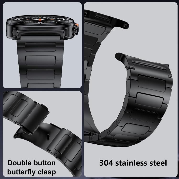 I-Shaped Flat Buckle Stainless Steel Watch Band, For Samsung Galaxy Ultra 47mm / Ultra 2025
