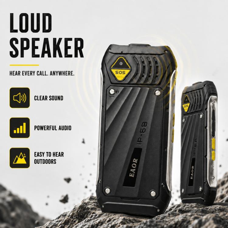 HP336 4G IP68 Rugged Phone, 3.5 inch, 4500mAh Battery, Network: 4G, BT, FM, SOS, Torch, EU Plug, US Plug, UK Plug