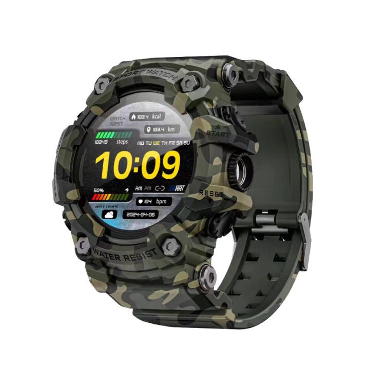 LOKMAT ATTACK T Rugged Smart Watch, 1.32 inch, BT Call, SOS, Pedometer, Sleep Tracking, Heart Rate, Blood Pressure, Blood Oxygen