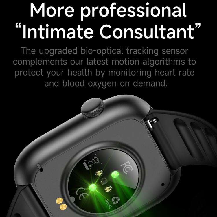 QS12 1.83 inch BT5.3 Sports Smart Watch, Support Sleep / Heart Rate / Blood Oxygen Health Monitor