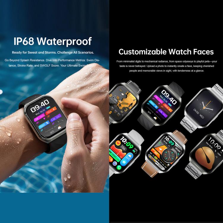 QS66 1.83-inch Smart Watch, Support BT Call, Heart Rate, Blood Oxygen