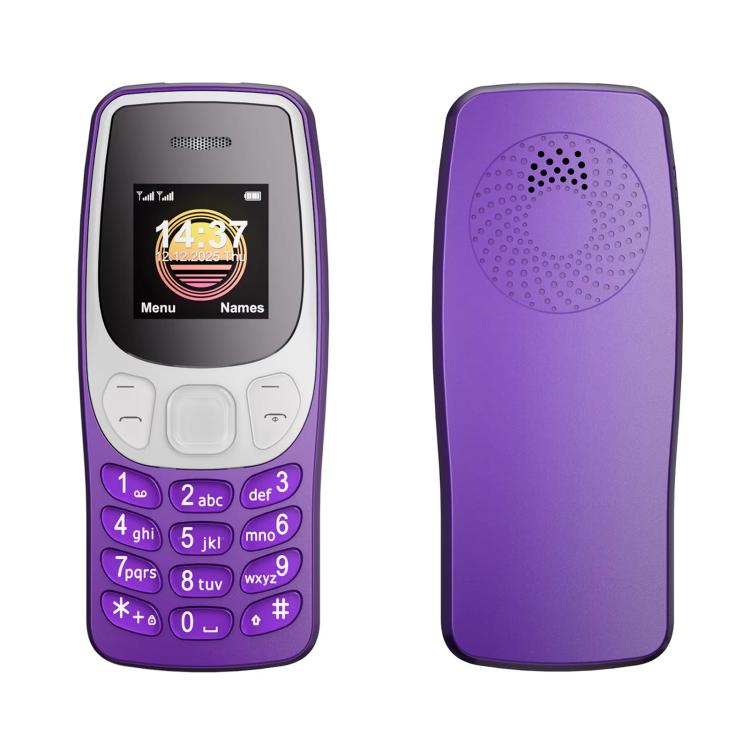 BM80 2G Mini Mobile Phone, 0.85 inch Hands Free Bluetooth Dialer Headphone, Voice Change, MP3 Music, Dual SIM, Network: 2G