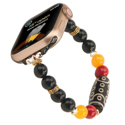 Tibetan Beaded Bracelet Watch Band, For Apple Watch 46mm / 49mm / 45mm / 44mm, For Apple Watch 42mm / 41mm / 40mm / 38mm
