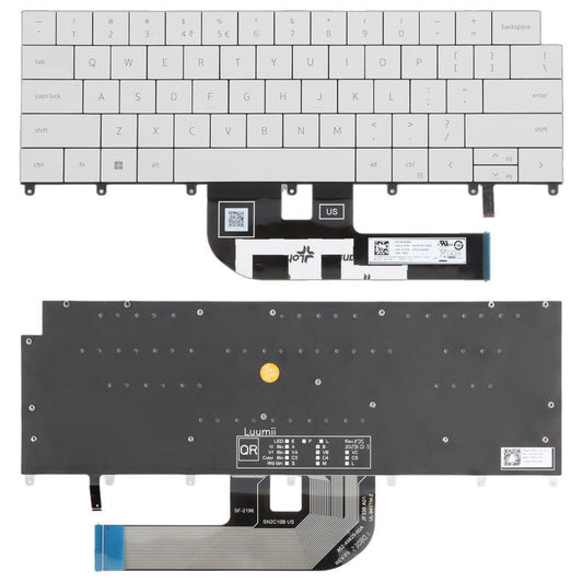 US Version Backlit Laptop Keyboard for Dell XPS 14 9440 / XPS 16 9640 0P66PH / 0DFRF5 2024, For Dell XPS 14 9440(White)