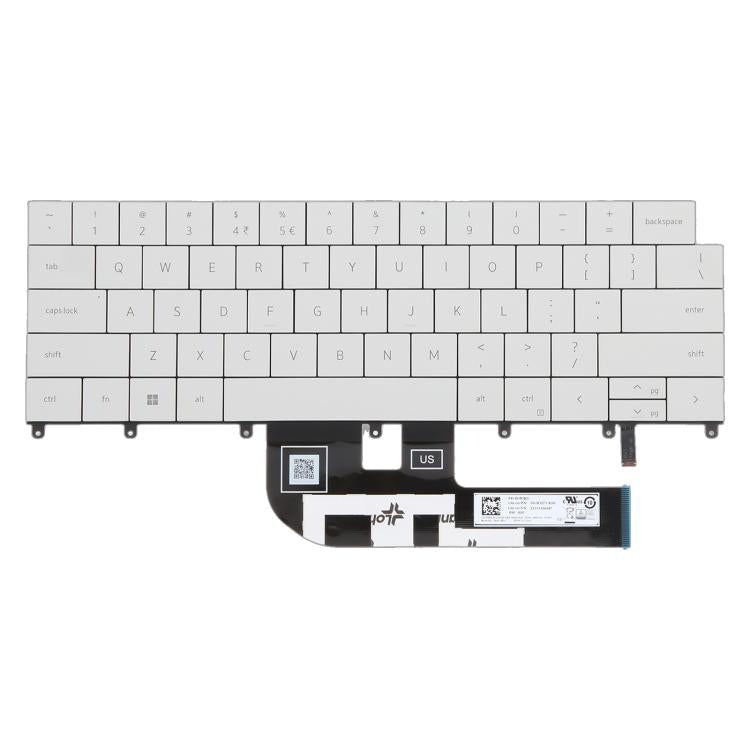 US Version Backlit Laptop Keyboard for Dell XPS 14 9440 / XPS 16 9640 0P66PH / 0DFRF5 2024, For Dell XPS 14 9440(White)