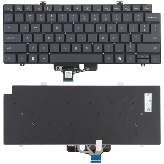 For Dell Pro 14 Plus PB14250 14255 Pro Max 14 Series US Version Laptop Keyboard, For Dell Pro 14 Plus PB14250(Grey)