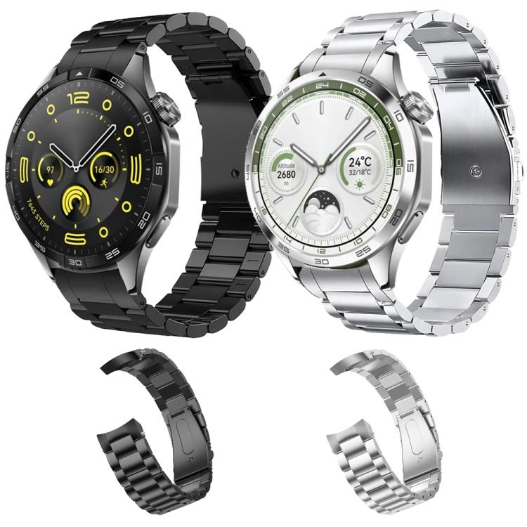 Three Beads Folding Flat Buckle Titanium Alloy Watch Band, For OPPO Watch X2 / Watch X