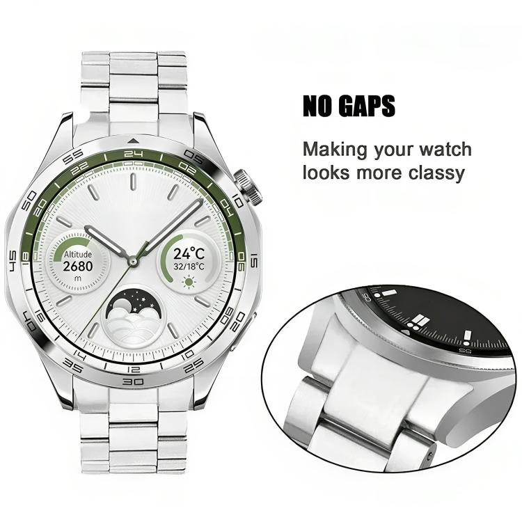 Three Beads Folding Flat Buckle Titanium Alloy Watch Band, For OPPO Watch X2 / Watch X