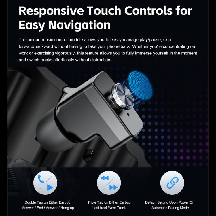 G99 1.53-inch Display 2-in-1 Smart Sports Watch TWS Bluetooth Earphones