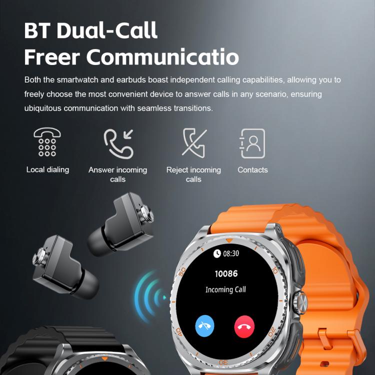 G99 1.53-inch Display 2-in-1 Smart Sports Watch TWS Bluetooth Earphones