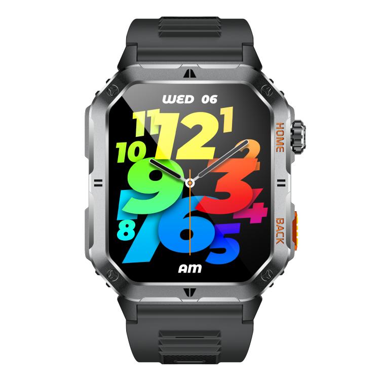 MT62 2.01-inch IPS Display Outdoor Adventures Smart Watch with 1000mAh Battery & Flashlight