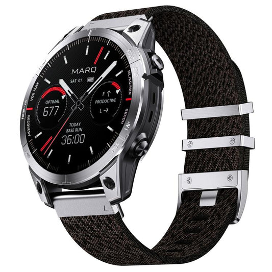 Quick Release Watch Connector Striped Nylon Watch Band, For Garmin 22mm