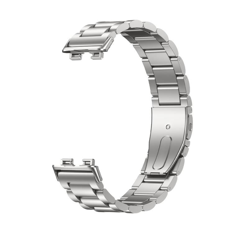 Three Beads Flat Buckle Titanium Alloy Watch Band, For Huawei Band 11 / Band 11 Pro