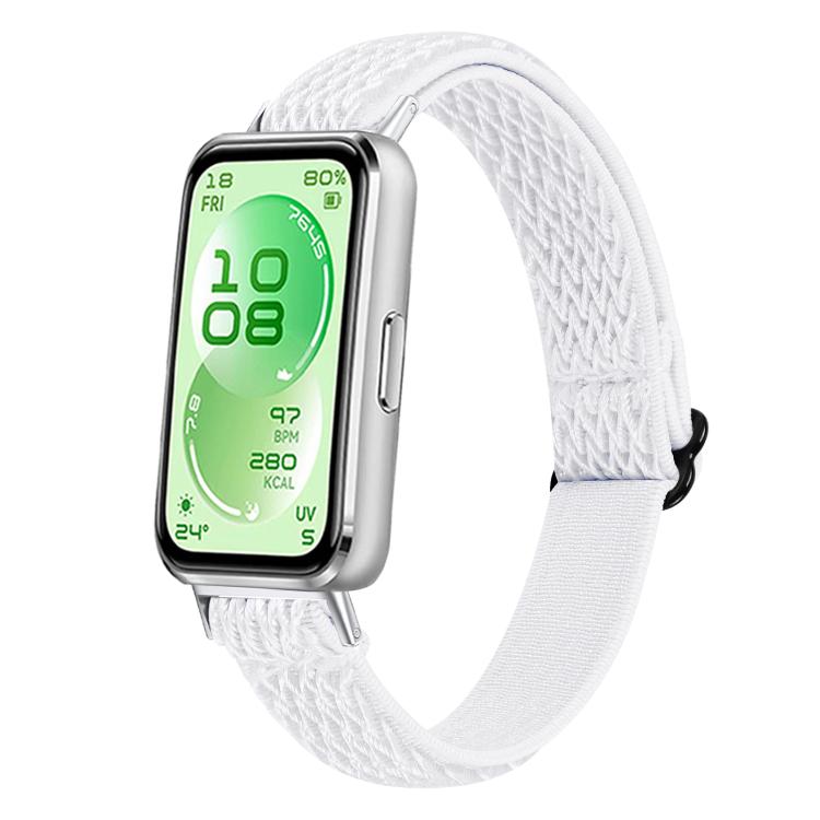 Buckle Wave Braided Nylon Watch Band, For Huawei Band 11 / Band 11 Pro