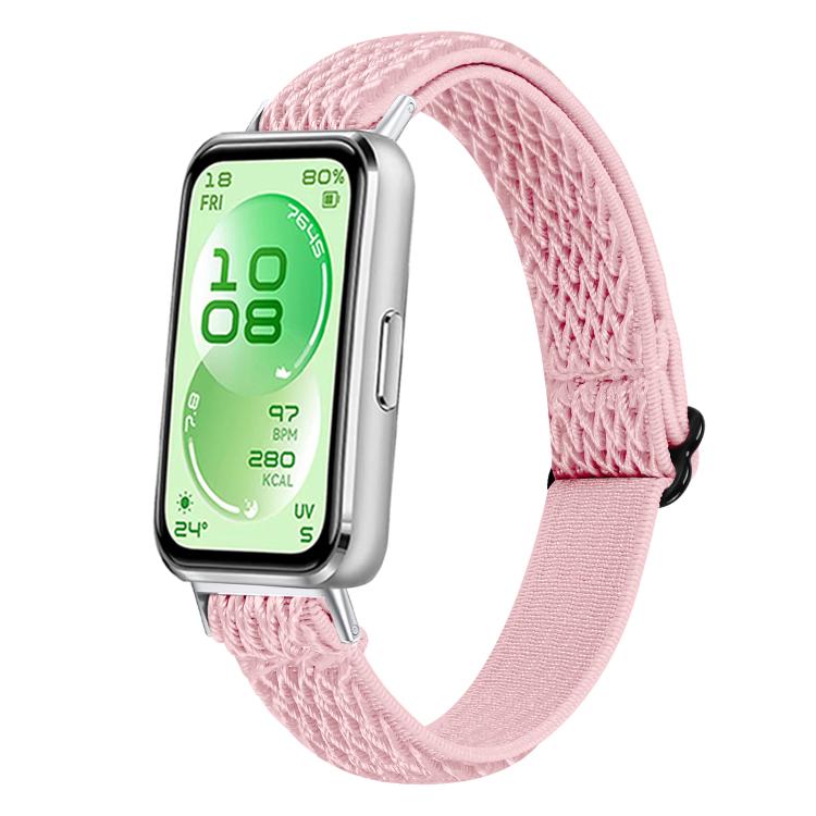 Buckle Wave Braided Nylon Watch Band, For Huawei Band 11 / Band 11 Pro