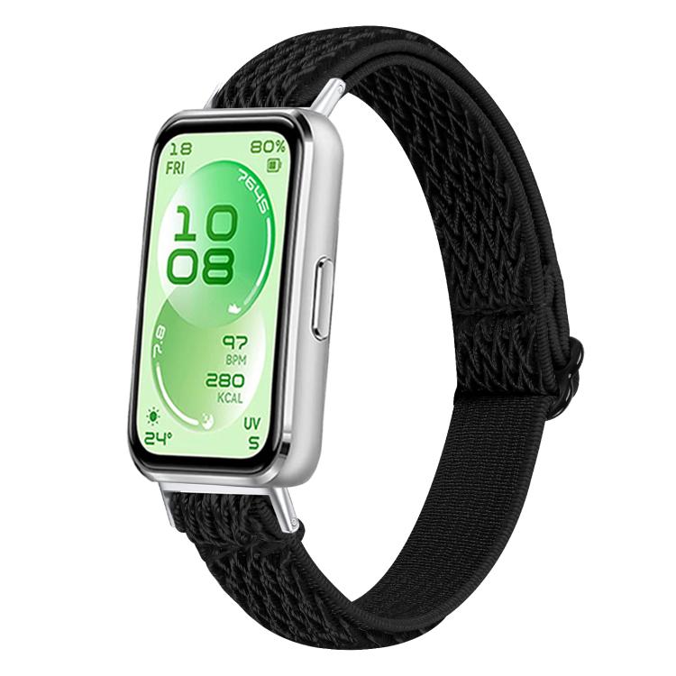 Buckle Wave Braided Nylon Watch Band, For Huawei Band 11 / Band 11 Pro