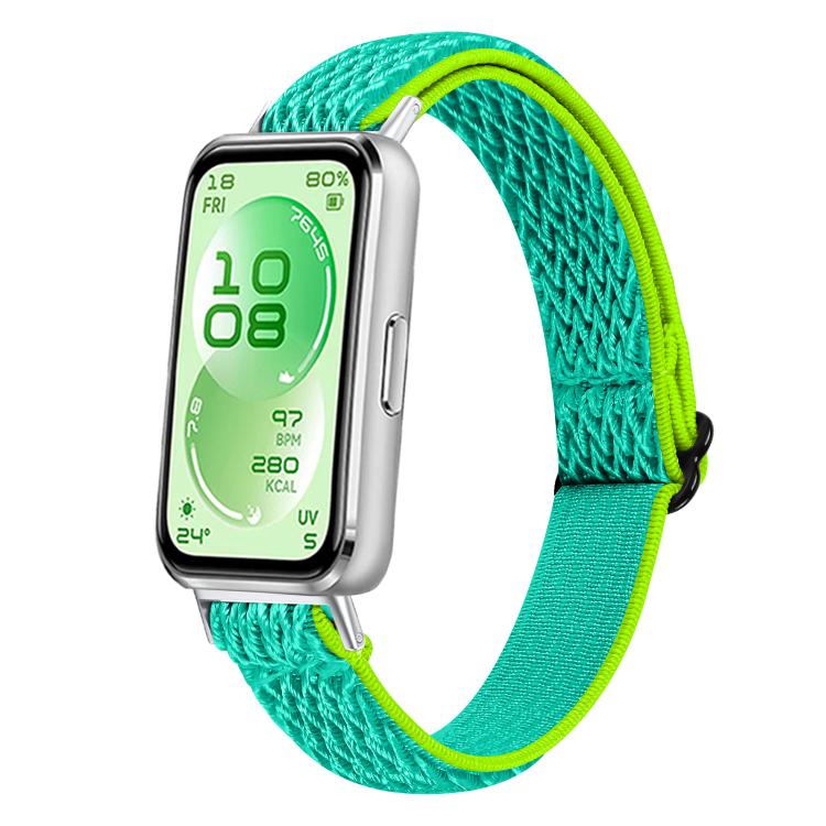 Buckle Wave Braided Nylon Watch Band, For Huawei Band 11 / Band 11 Pro