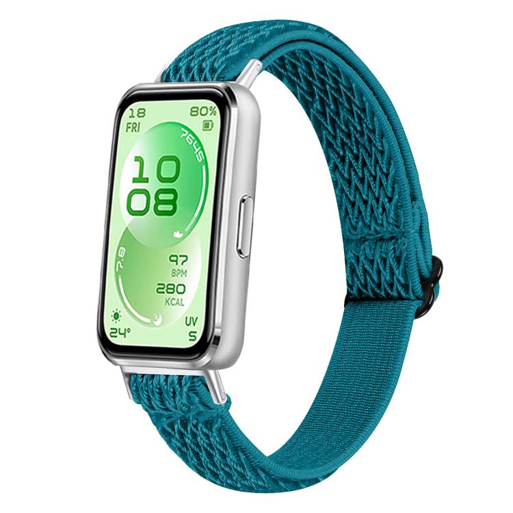 Buckle Wave Braided Nylon Watch Band, For Huawei Band 11 / Band 11 Pro
