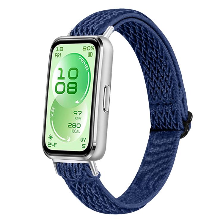 Buckle Wave Braided Nylon Watch Band, For Huawei Band 11 / Band 11 Pro