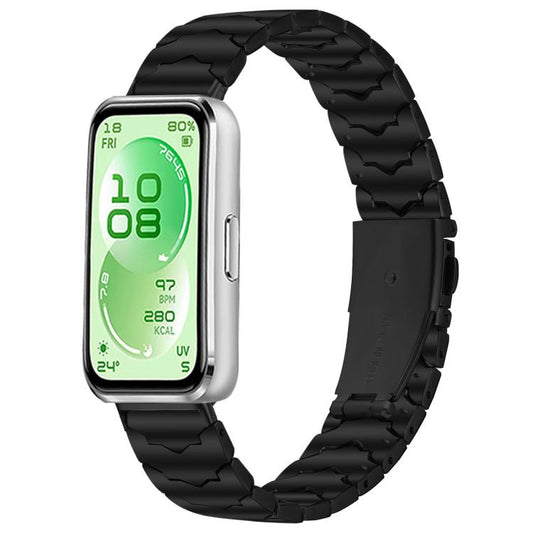 Batman Textured Folding Buckle Stainless Steel Watch Band, For Huawei Band 11 / Band 11 Pro