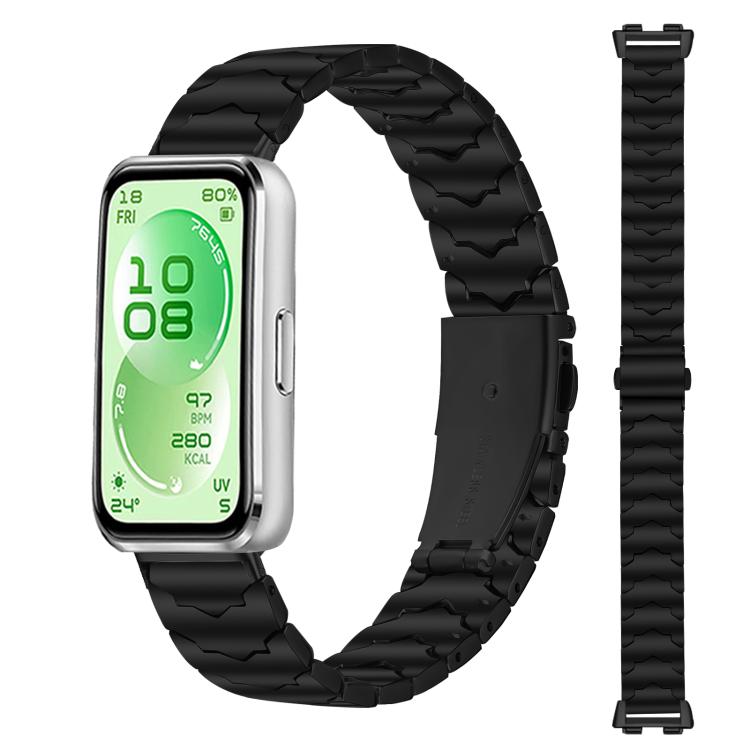 Batman Textured Folding Buckle Stainless Steel Watch Band, For Huawei Band 11 / Band 11 Pro