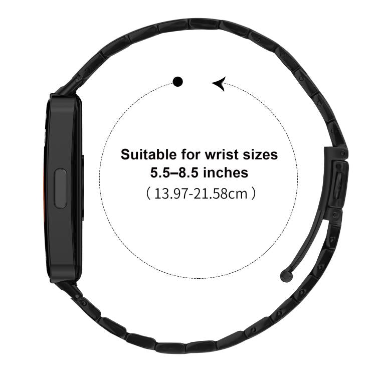 Batman Textured Folding Buckle Stainless Steel Watch Band, For Huawei Band 11 / Band 11 Pro