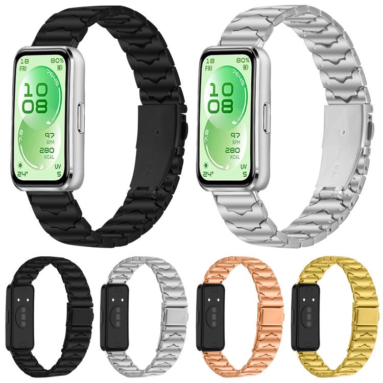 Batman Textured Folding Buckle Stainless Steel Watch Band, For Huawei Band 11 / Band 11 Pro