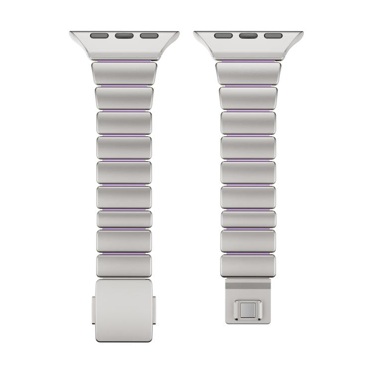 One-bead Waist Stainless Steel Norman Buckle Magnetic Watch Band, For Apple Watch 42mm / 41mm / 40mm / 38mm