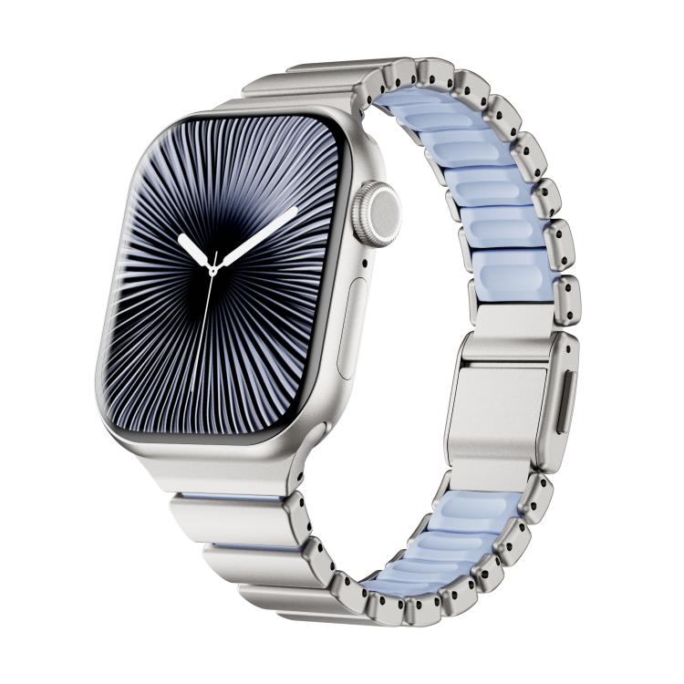One-bead Waist Stainless Steel Norman Buckle Magnetic Watch Band, For Apple Watch 42mm / 41mm / 40mm / 38mm