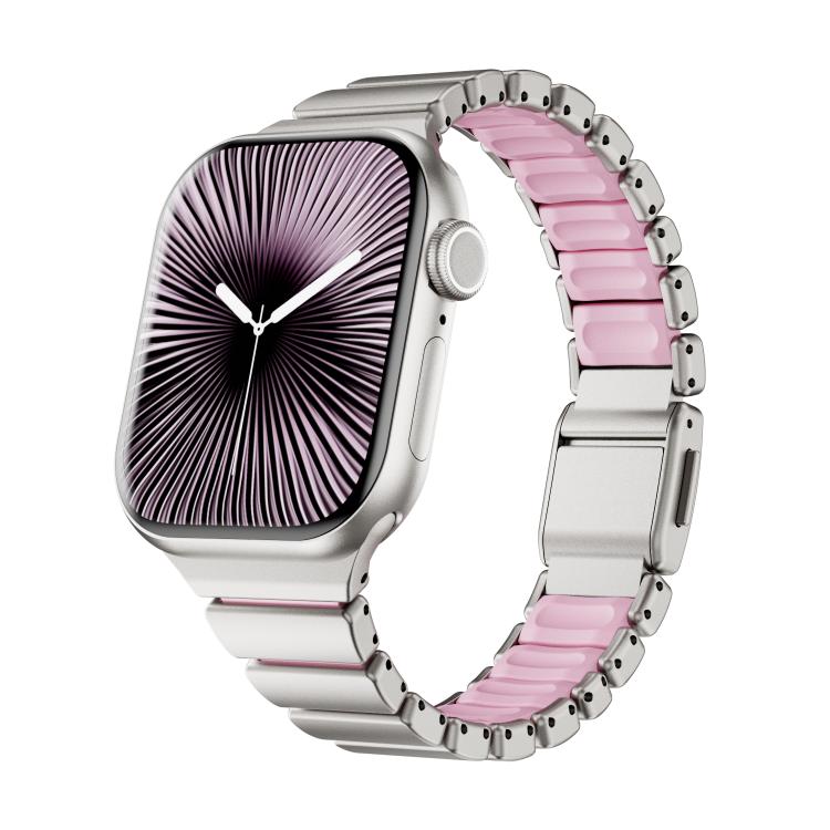 One-bead Waist Stainless Steel Norman Buckle Magnetic Watch Band, For Apple Watch 42mm / 41mm / 40mm / 38mm