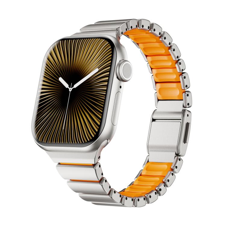 One-bead Waist Stainless Steel Norman Buckle Magnetic Watch Band, For Apple Watch 42mm / 41mm / 40mm / 38mm