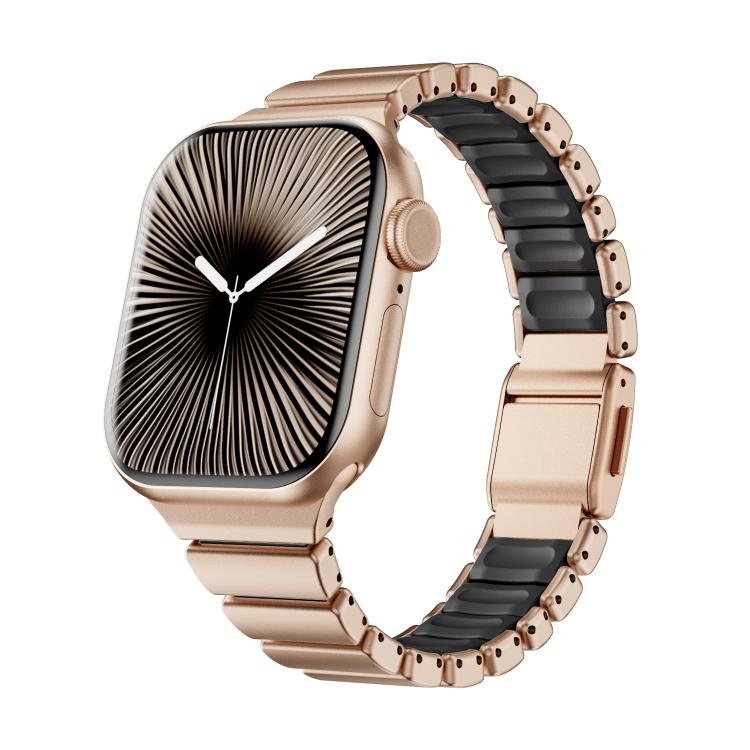 One-bead Waist Stainless Steel Norman Buckle Magnetic Watch Band, For Apple Watch 42mm / 41mm / 40mm / 38mm