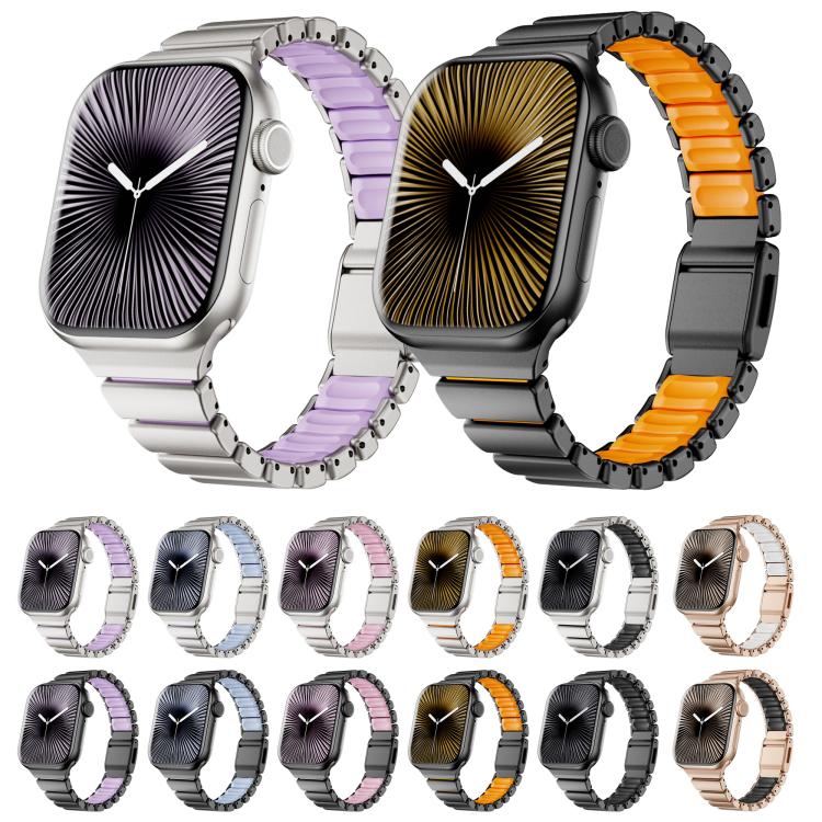 One-bead Waist Stainless Steel Norman Buckle Magnetic Watch Band, For Apple Watch 42mm / 41mm / 40mm / 38mm