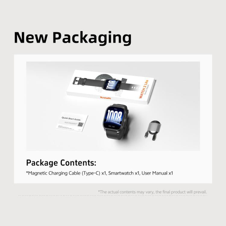 GS12 1.96 inch Ultra-HD Large Screen BT Calling Smart Watch, Support Health Monitoring