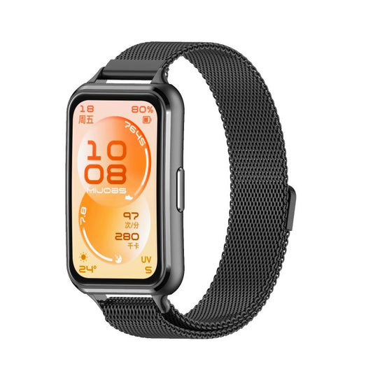 MIJOBS Milanese Magnetic Stainless Steel Watch Band, For Huawei Band 11 / Band 11 Pro