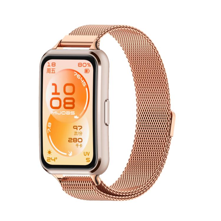 MIJOBS Milanese Magnetic Stainless Steel Watch Band, For Huawei Band 11 / Band 11 Pro