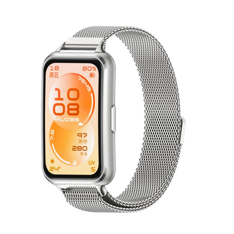 MIJOBS Milanese Magnetic Stainless Steel Watch Band, For Huawei Band 11 / Band 11 Pro