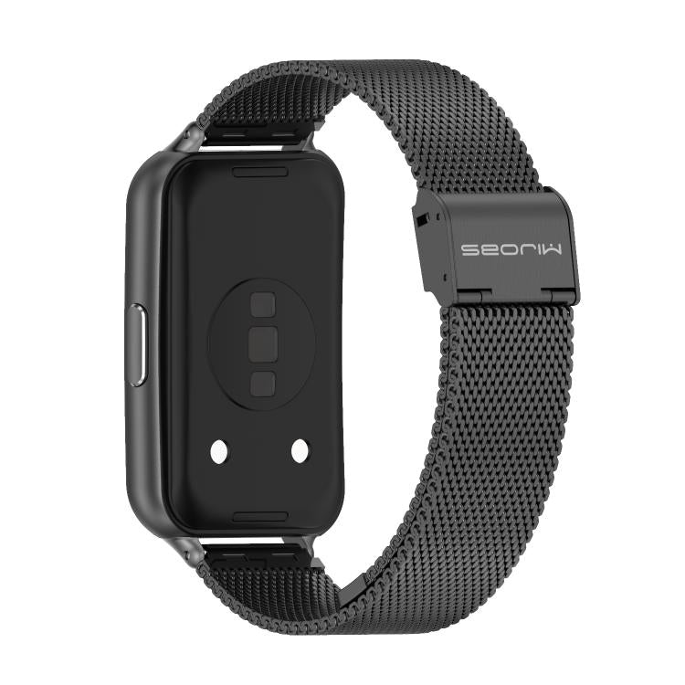 MIJOBS Milanese Buckle Stainless Steel Watch Band, For Huawei Band 11 / Band 11 Pro