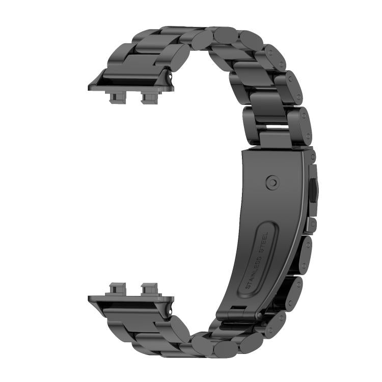 MIJOBS Three Beads Stainless Steel Watch Band, For Huawei Band 11 / Band 11 Pro