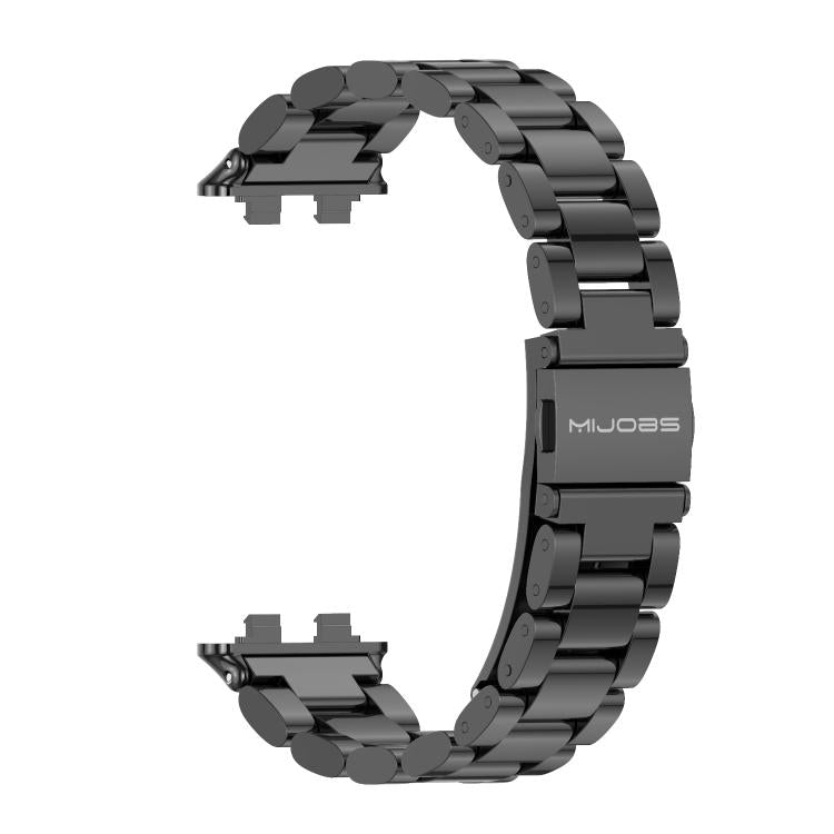 MIJOBS Three Beads Stainless Steel Watch Band, For Huawei Band 11 / Band 11 Pro