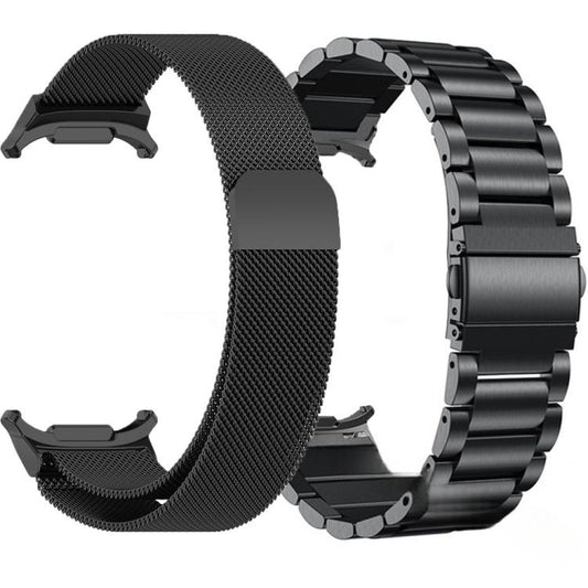 Milanese and Three Beads Stainless Steel Watch Band Set, For Galaxy Watch Ultra2 2026 / 2025 / 1 2024