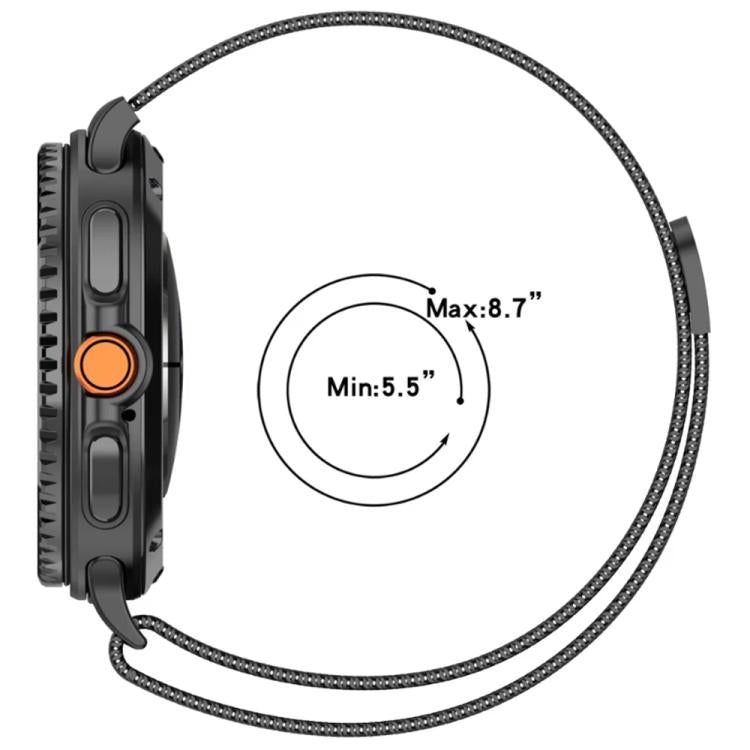 Milanese Stainless Steel Watch Band with Film Integrated PC Case Set, For Samsung Galaxy Watch8 Classic 46mm, For Samsung Galaxy Watch8 44mm, For Samsung Galaxy Watch8 40mm