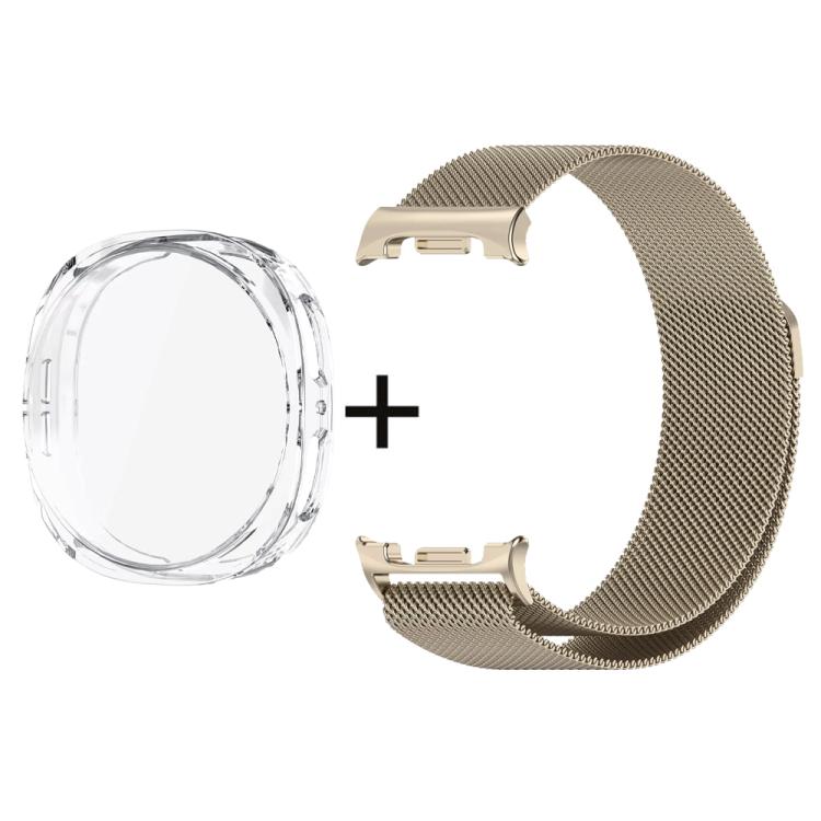 Milanese Stainless Steel Watch Band with Full Coverage TPU Case Set, For Samsung Galaxy Watch8 Classic 46mm, For Samsung Galaxy Watch8 44mm, For Samsung Galaxy Watch8 40mm