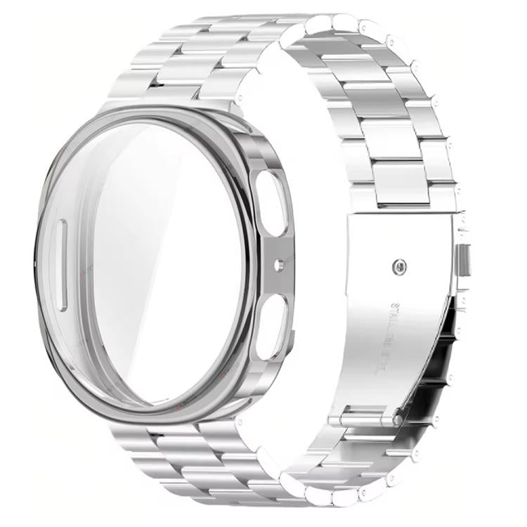 Three Beads Stainless Steel Watch Band with TPU Case Set, For Samsung Galaxy Watch8 Classic 46mm, For Samsung Galaxy Watch8 44mm, For Samsung Galaxy Watch8 40mm