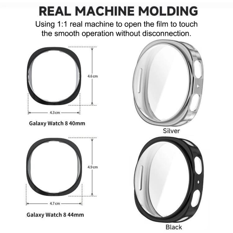 Three Beads Stainless Steel Watch Band with TPU Case Set, For Samsung Galaxy Watch8 Classic 46mm, For Samsung Galaxy Watch8 44mm, For Samsung Galaxy Watch8 40mm