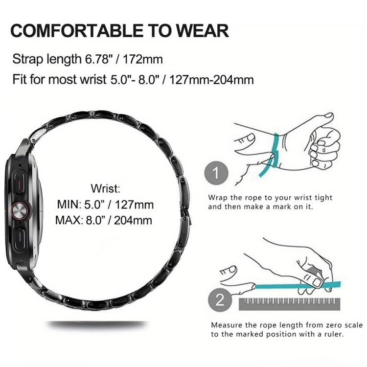 Three Beads Diamond Metal Watch Band with Hollow Diamond Case and Strap Link Remover Set, For Samsung Galaxy Watch8 44mm, For Samsung Galaxy Watch8 40mm